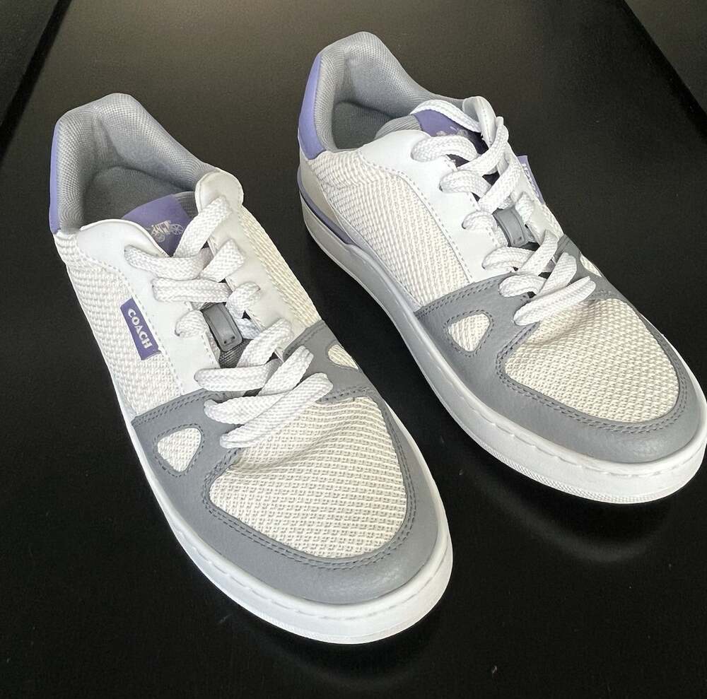 Coach Clip Mesh Court Light Violet Women's Low Top Sneakers (Style CR807) US 9